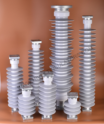 Các bộ cách ly trạm polyme 110kV với các tiêu chuẩn ANSI hoặc IEC màu xám hoặc màu đỏ