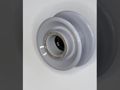 Tiêu chuẩn ANSI 56-2 Porcelain Pin Insulator 33kv Với Semi Conductive Glaze